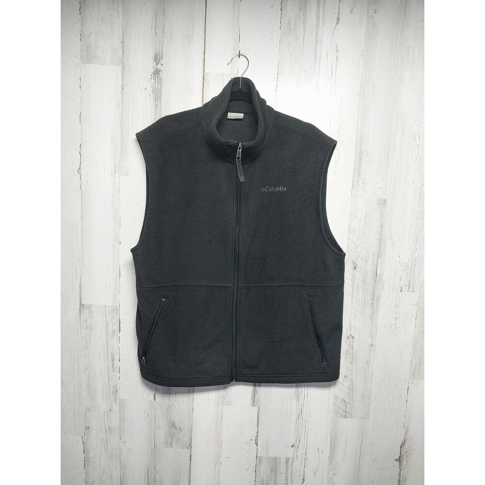 Columbia Sportswear Men's Sleeveless Full Zip Zipper Pocket Fleece Vest XL